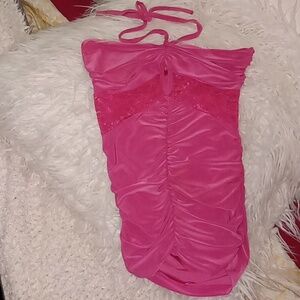 Ladies Halter Top Size Small HOT Pink By Polaris